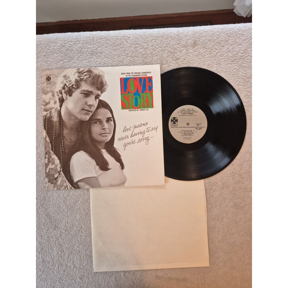 Love Story - Original Movie Soundtrack Vinyl LP - 1970 -PAS 6002